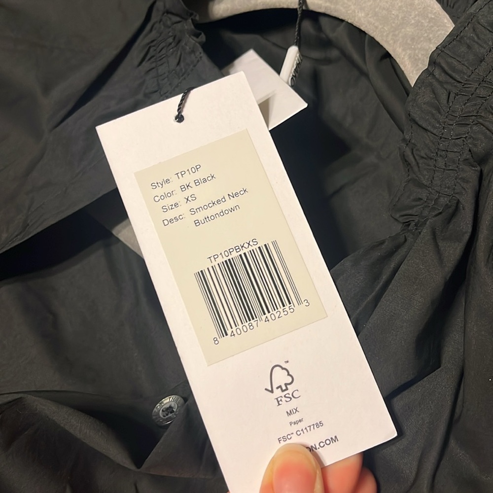 NWT Thakoon Chic Black Button-Up Blouse - Picture 7 of 7